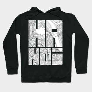 Hanoi, Vietnam City Map Typography - Light Hoodie